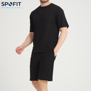 Cómodo Color sólido verano transpirable estilo Hip Hop conjuntos de trajes personalizados para hombres 100% tela de algodón mejor calidad al por mayor - Product Image 2