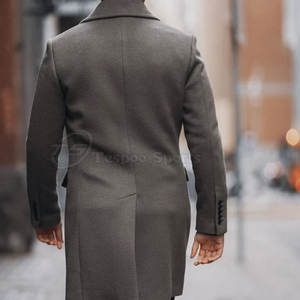 Abrigo largo de hombre de alta calidad de último diseño 2025, precio al por mayor de moda, venta en línea - Product Image 6