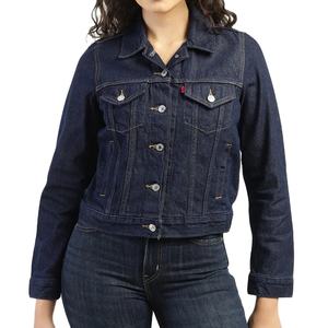Vestes en jean bleues pour femmes sur mesure, boutons, écologiques, de haute qualité, coupe ample, vêtements d'extérieur décontractés, fournisseurs en gros 2026 - Product Image 3