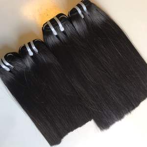 Extensiones de Cabello Humano Virgen Vietnamita Listas para Enviar, Cutícula Alineada, Liso Natural, Doble Trama - Product Image 1
