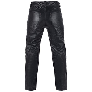 Pantalones de Cuero PU para Hombre, Diseño Personalizado, Negros, Ajustados, Casuales, Elásticos, de Motociclista, Cuero Sintético, Servicio OEM Disponible - Product Image 3