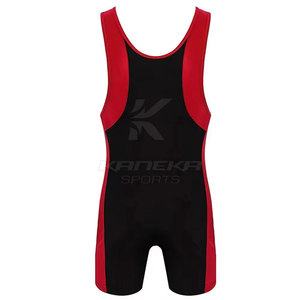 Combinaisons de lutte pour hommes - Combinaison de fitness personnalisée imprimée en spandex/polyester, légère et respirante, marque KANEKA SPORTS - Product Image 2