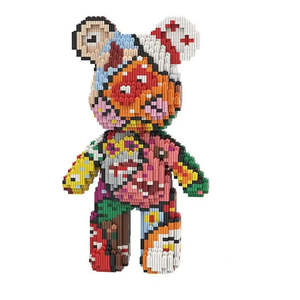 Mini-Blocs Ours Bearbrick DIY Construction Toy Plastic ABS Animals Model DIY <b>Blocks</b> for <b>Building</b> <b>Block</b> Bricks <b>Sets</b> Included - Product Image 6