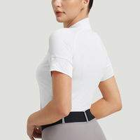 Vêtements de base équestres de dernière génération, chemises d'équitation pour femmes, fabrication en usine, vêtements d'équitation, chemise d'équitation
