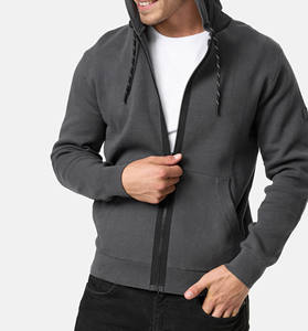 เสื้อฮู้ดดี้ผู้ชายทรงโอเวอร์ไซส์ ผ้าฟลีซคอตตอน 80/20 คุณภาพสูง ปักลาย พร้อมสกรีนโลโก้ตามสั่ง ทรงหลวม - Product Image 4