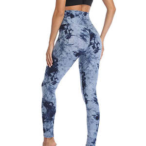 Leggings de sport pour femmes de haute qualité personnalisés grande taille taille haute élastique Leggings de yoga Compression douce couleur unie - Product Image 3