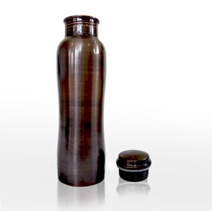Botella DE AGUA DE Metal de cobre puro 100%, ecológica, para viajes de Yoga diarios, regalo de devolución, tapa de estilo martillado con corte de diamante, alta calidad - Product Image 5