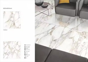 Baldosas de porcelana pulida Nano esmaltada de diseño brillante Bianco 60x60 Baldosas de cerámica vitrificada azul para uso en exteriores GVT PGVT - Product Image 6