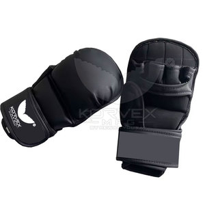 High Performance Leather MMA Sparring Gloves Moisture Wicking Protective <b>Foam</b> <b>Padding</b> Flexible Hand Design for Boxing Wrestling - Product Image 1