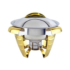 บุฟเฟ่ต์อาหารสแตนเลสสตีลสีทองอุ่นอาหารสำหรับโรงแรม - Product Image 1