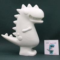 Tirelire dinosaure en vinyle de 20 cm de hauteur, à peindre soi-même, motif Ours fluide ou Ours violent, pour enfants, matériaux écologiques EN71