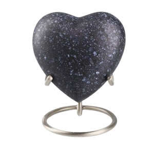 ของที่ระลึกงานเผาศพขนาดเล็กรูปหัวใจทำจากหินอ่อนพร้อมขาตั้งเหล็กประดับเถ้ากระดูกโกศใส่งานศพ - Product Image 6