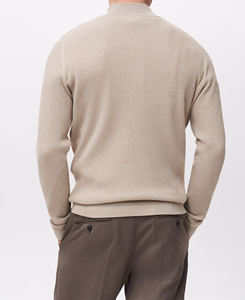 Suéter Jacquard con Cuello Redondo, Cierre de Cremallera, Manga Larga, Informal, Cárdigan de Punto para Mujer, Otoño - Product Image 2