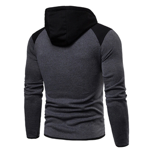 Sweat-shirt à capuche surdimensionné décontracté pour hommes Hiver Streetwear Haut confortable avec poche zippée pour l'automne - Product Image 2