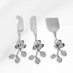 Juego de cuchillos modernos de acero inoxidable para restaurante y hogar, cubiertos que incluyen tenedores de plata, cuchillos y cuchillos de queso - Product Image 1