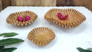 Cuenco artesanal de mármol con borde de volantes, decoración elegante para el hogar, Idea de regalo única, Decoración de cocina de servicio de granja moderna - Product Image 3