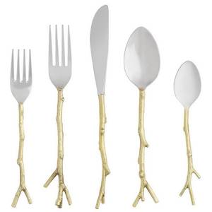 Lot de 6 couverts en acier inoxydable pour vadrouille marron 100% de qualité alimentaire, miroir antirouille non toxique pour café, thé, mariages. - Product Image 2