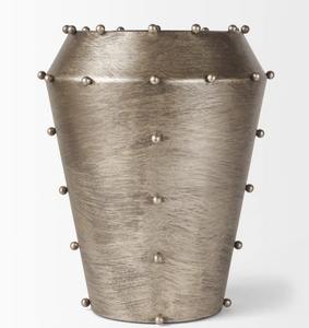 Vase en métal moyen perlé antique moderne pour décoration intérieure et pièce d'accent décorative BY WB INC INDIA - Product Image 4