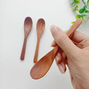 Longanwood ช้อนไม้ด้ามไม้,ช้อนส้อมแฮนด์เมดสำหรับห้องครัวชากาแฟธรรมชาติสีแดงออกแบบใหม่เป็นมิตรกับสิ่งแวดล้อม - Product Image 6