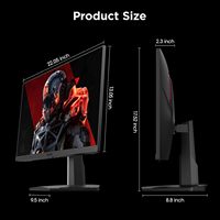 KOORUI Monitor Gaming de 24,5 pulgadas, FHD 1080P 144Hz/170Hz Monitores de computadora sin marco VA, 1ms, sRGB 99%