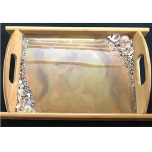 ถาดเสริฟไม้สําหรับกาแฟ ชา เครื่องดื่ม ถาดอาหารแฮนด์เมด อุปกรณ์เสริมสําหรับโฮม โรงแรม & คาเฟ่ คุณภาพดีเยี่ยม & ถาดตกแต่ง - Product Image 2