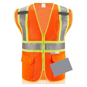 Vêtements de travail en polyester Offre Spéciale vêtements de travail réfléchissants haute visibilité Logo personnalisé toutes les couleurs gilet de vêtements de travail de sécurité haute visibilité pour hommes - Product Image 1