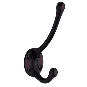 <b>Black</b> Coated Durable Quality <b>Towel</b> <b>Hook</b> Wall Mount <b>Towel</b> Holder for Home Hotel Villas Bathroom Kitchen Hanging Use <b>Hook</b> - Product Image 1