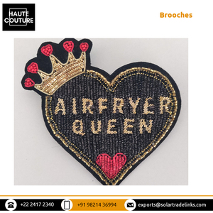 Các Chuyên gia Trong Bán Chính Hãng Chất Lượng Handmade Thêu Tay Vàng Hạt Và Thạch Làm Nồi Chiên Không Khí Nữ Hoàng Trâm <span class=keywords><strong>Pins</strong></span> - Product Image 4