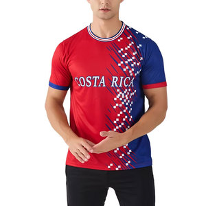 เสื้อฟุตบอลผ้าโพลีเอสเตอร์สำหรับผู้ชายเสื้อฟุตบอลพิมพ์ลายตาข่ายระบายอากาศได้ดีแห้งเร็วปรับแต่งได้100% - Product Image 4
