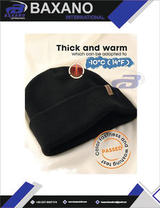 Bonnet homme, bonnet en tricot uni tendance, casquette d'anime, bonnet extensible doux unisexe, bonnet chaud à revers, logo personnalisé imprimé - Product Image 5