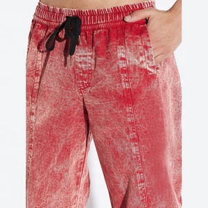 Pantalons de survêtement empilés pour hommes Fabrication ODM/OEM Vente en gros Personnalisation de l'impression de logo Pantalons de survêtement unis Jogging Pantalons de survêtement pour hommes - Product Image 4