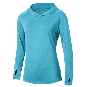 Camiseta Deportiva con Capucha de Manga Larga para Mujer, Absorbente de Humedad, en Varias Tallas - Product Image 3
