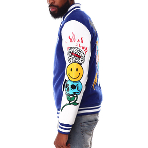 Wholesale Price Fully Customized Product Custom Logo Letterman <b>Jackets</b> <b>Patch</b> Work Design Letterman <b>Jackets</b> - Product Image 5