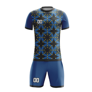 Ensemble de maillot de football sublimé, maillot à manches courtes et short - Product Image 1