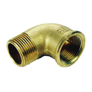 Gomito Idraulico Maschio-Femmina Gr.3/4 in Ottone Giallo - Product Image 1