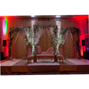 เชิงเทียนติดผนังสำหรับงานแต่งงานในฝันเชิงเทียนโลหะติดผนังฉากหลังเทียนงานแต่งงานสุดหรู - Product Image 1