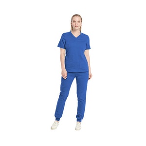 Bata de laboratorio unisex exclusiva de algodón para médicos y enfermeras, traje de seda personalizable OEM para hombres y mujeres - Product Image 4