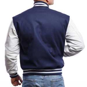 Veste de baseball unisexe personnalisée la plus tendance Veste universitaire d'hiver en coton Letterman décontractée pour hommes de style hip-hop - Product Image 6