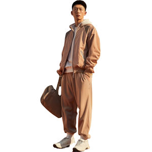 Vêtements d'extérieur pour hommes Baggy Tracksuits 100% Cotton Outdoor Clothing Fashion Streetwear Oversized Casual Knitted Hoodies Slim Fit - Product Image 5