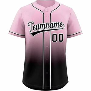 Vente flash Nouveau maillot de baseball américain cousu Couleurs personnalisées Uniformes unisexes 100% polyester Séchage rapide Respirant Équipe personnalisée - Product Image 1