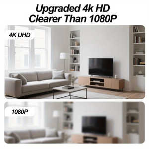 Cámara de Seguridad Inalámbrica con Reloj Despertador 4K, Detección de Movimiento, Compatible con WIFI, Visualización Remota en Tiempo Real, Alertas por Aplicación y Correo Electrónico, Datos en la Nube, IP - Product Image 5