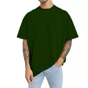 เสื้อยืดคอกลมผ้าไมโครไฟเบอร์สำหรับผู้ชายเสื้อยืดผ้าฝ้าย100% แบบเรียบสำหรับ100% ออกแบบได้ตามที่ต้องการ - Product Image 4