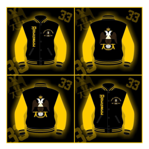 Chaqueta DELTA SIGMA, Chaqueta Universitaria, Mangas Amarillas - Product Image 1