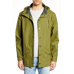 Men's Customized Streetwear Winter Rain Jacket Wholesale Waterproof Windproof Breathable Hooded Front Design - Product Image 4