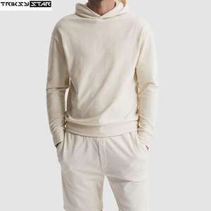 Sweat-shirt surdimensionné de haute qualité pour l'hiver, 500 GSM, 100% coton, épais, uni, teint, lourd, sans cordon, unisexe, grande taille, logo personnalisé, homme - Product Image 5