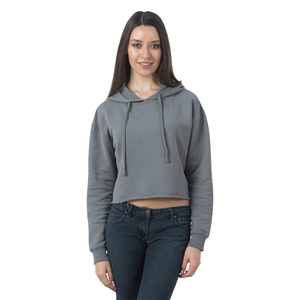 2024 ropa deportiva de moda Crop Top sudaderas con capucha mujeres logotipo personalizado venta al por mayor algodón polar mujeres Crop Top Sudadera con capucha OEM mantenido - Product Image 1