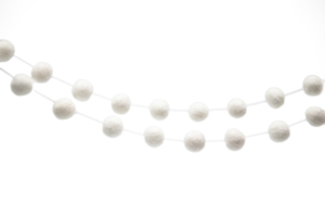 Handmade Snowy Winter White <b>Garland</b> Elegant Intertwined Design for <b>Outdoor</b> <b>Christmas</b> Tree Decor - Product Image 5