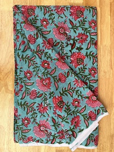 ผ้าพิมพ์ลายบล็อคมือสไตล์อินเดียผ้าพิมพ์ลายผ้าฝ้ายออร์แกนิคสำหรับเสื้อผ้าผ้าพิมพ์ลายแบบเรียบ - Product Image 6