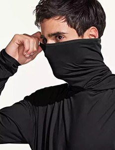 Men's UPF50+ Quick Dry Breathable Solid Colours <b>Sports</b> Shirt Long Sleeve Fishing Hoodie <b>Mask</b> With Sublimation Plus Size Outdoor - Product Image 4