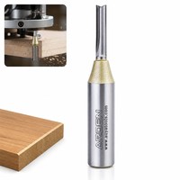Fraise droite en carbure personnalisée 2F 6,35 mm pour CNC, fraise de défonceuse AlTiN haute précision OEM/ODM pour le bois Arden